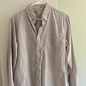 J. Crew men's long sleeve button down shirt.